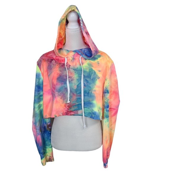 Ellie & Kate Tops - Ellie & Kate Large Crop Hooded Sweatshirt
